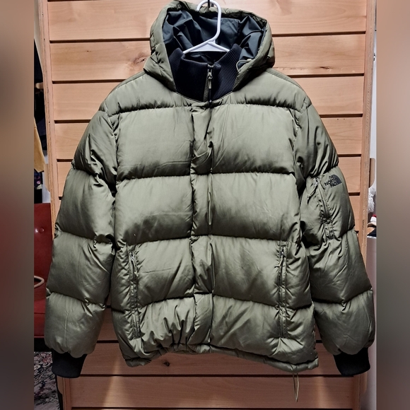 The North Face Olive Green Puffer Jacket - Picture 2 of 7